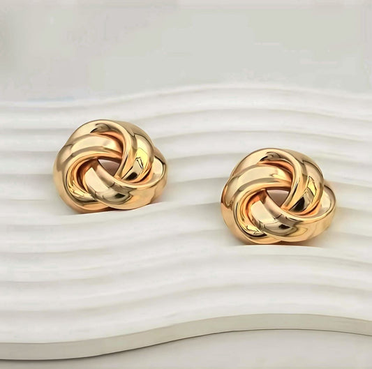 Golden Meringue Earrings