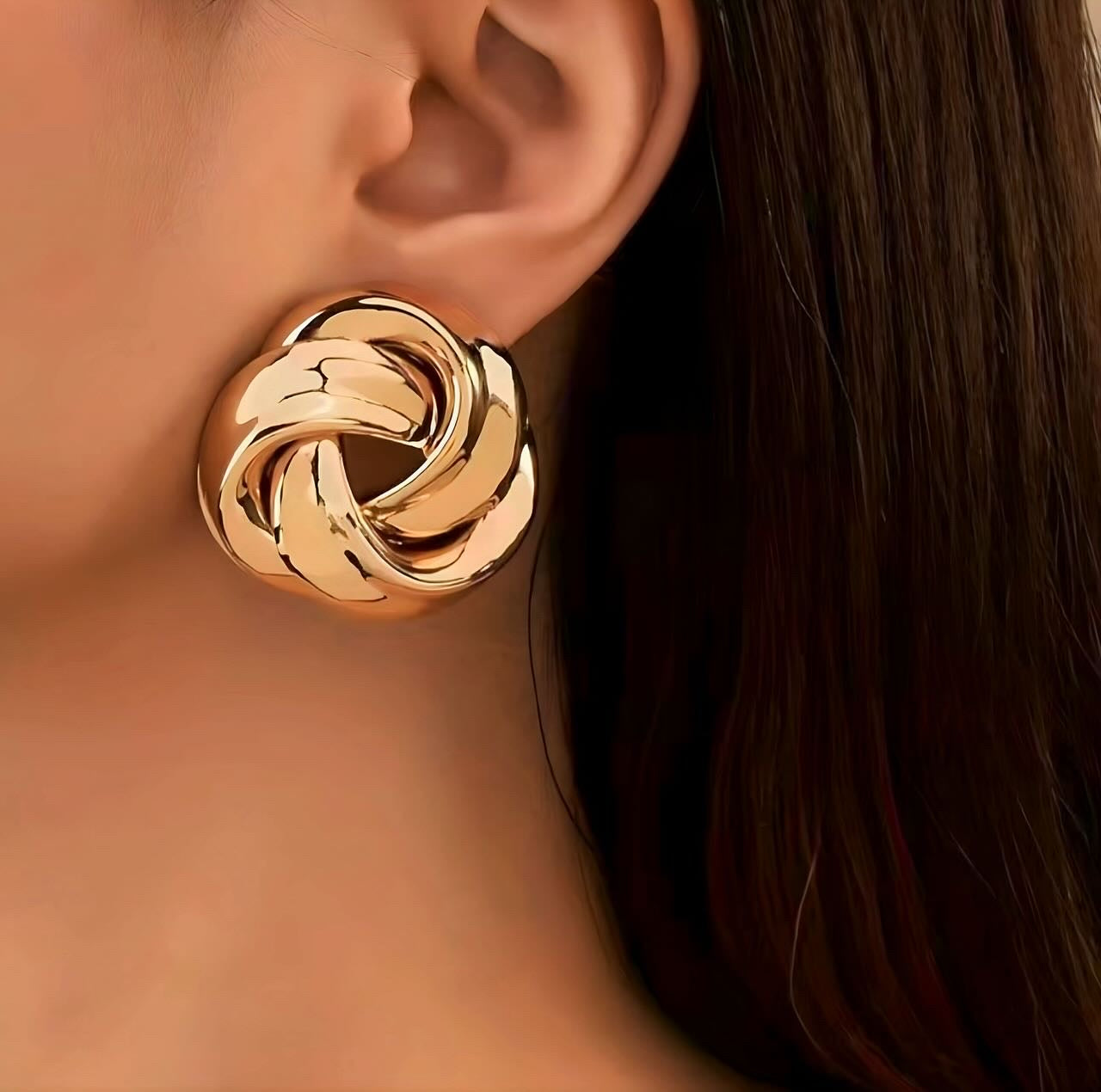 Golden Meringue Earrings